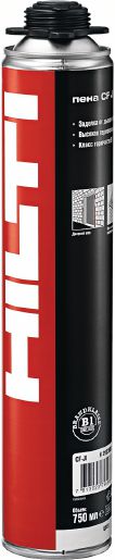 Пена монтажная огнеупорная "Hilti" CF-JI 750 мл. выход 50л.