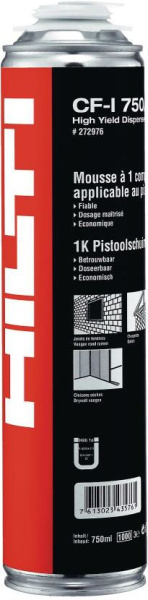 Пена монтажная "Hilti" CF-ISO 765 790 мл выход 65 л.