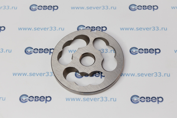 Нож подрезной (хром без бурта) для мясорубки МИМ 300_1